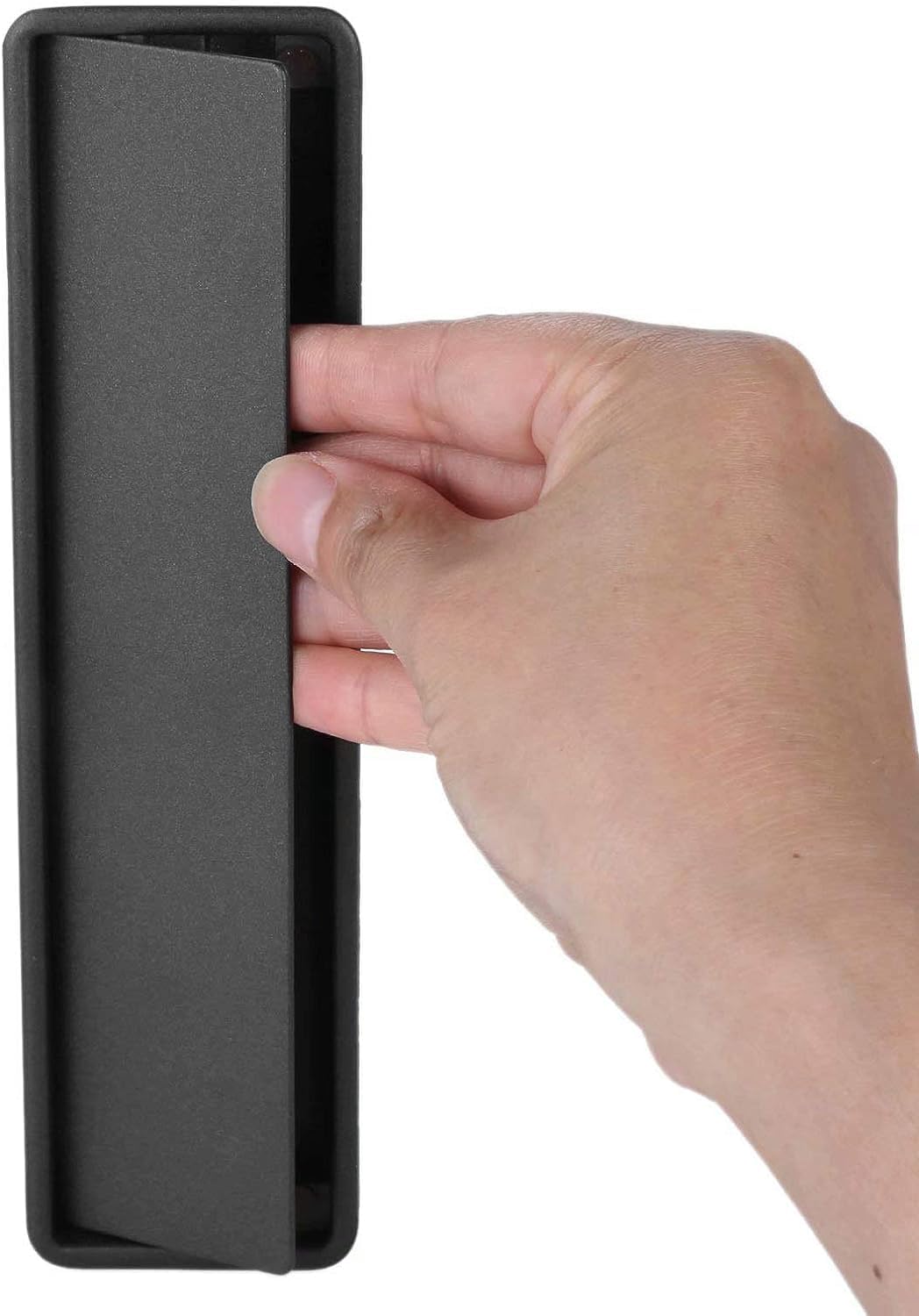 Evwgnpqrv Black Concealed Drawer Handles, Concealed Flush Finger Pull Handle, Grey/, 44/96/160Mm, Zinc Alloy(,Hole Distance:160mm)