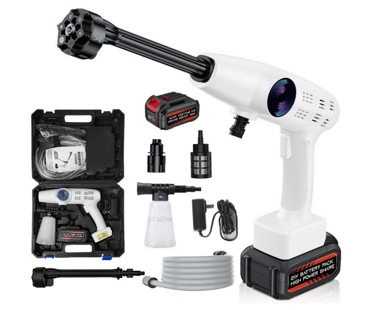 Amazon | LF-CW06(A) コードレス高圧洗浄機、0.3~3.6MPAの