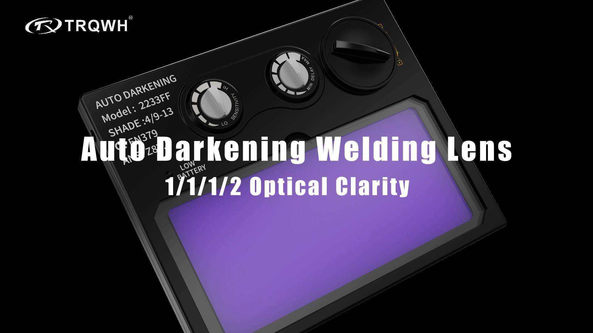 TRQWH Welding Lens - Solar Auto Darkening Welding Helmet Lens True