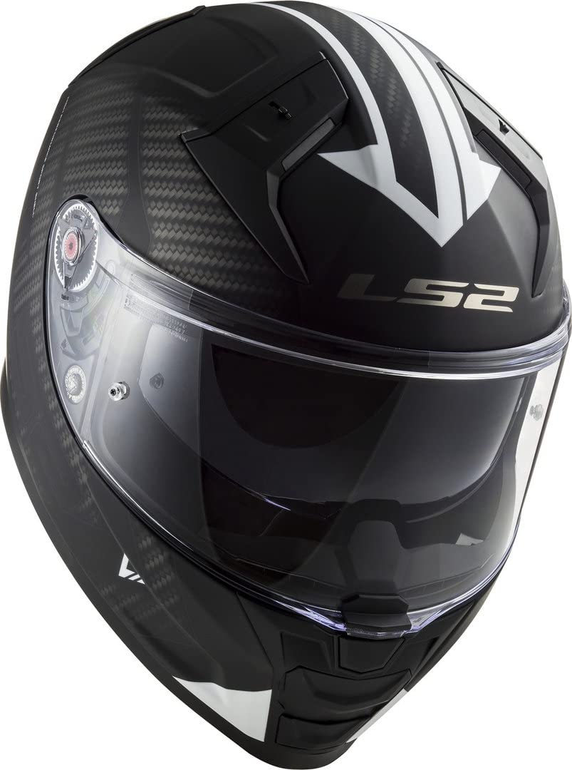 LS2, Casco Moto Integrale VECTOR II SPLITTER Matt Black White, 4XL