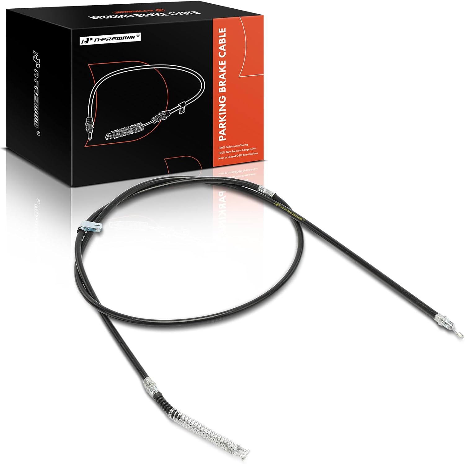 A-Premium Rear Passenger Side Parking Brake Cable Assembly Compatible with Chevrolet and GMC Models: Silverado 1500 Sierra 1500, 2001 2002 2003 2004 2005