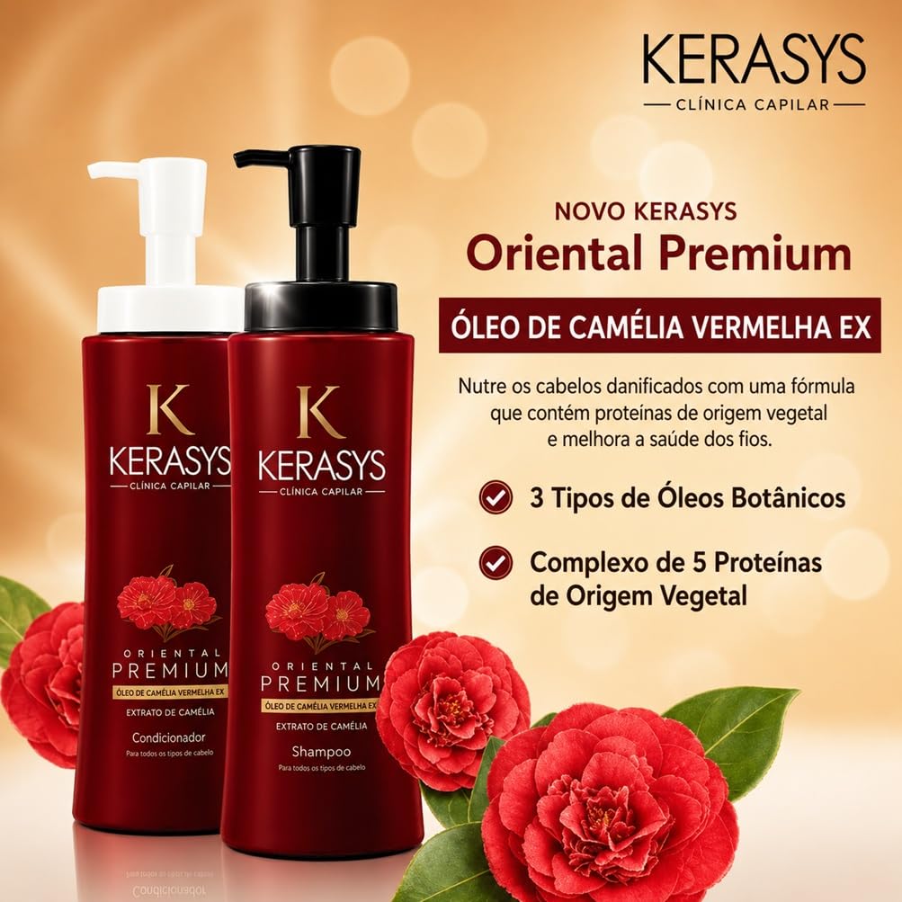 KeraSys Oriental Premium Shampoo (600g) e Condicionador (600g