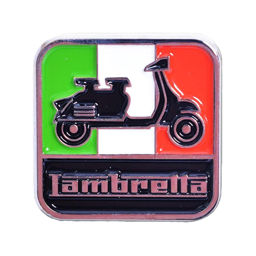 Lambretta Italian Scooter Badge (One Size) (Red/Green)