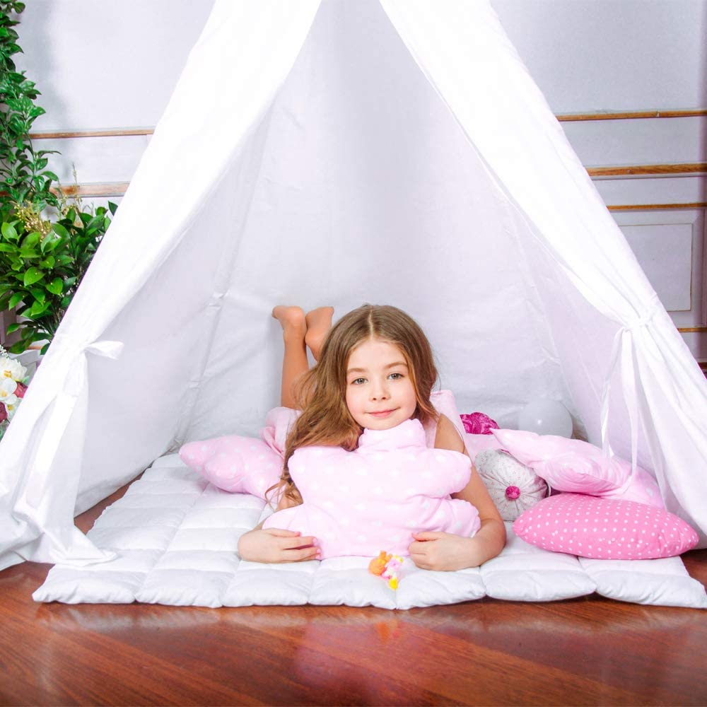 Kids Teepee Tent Indoor with Star Lights, Gift for Boys & Girls, Toys for Toddler, Kids Playhouse for Indoor Decor Party Games