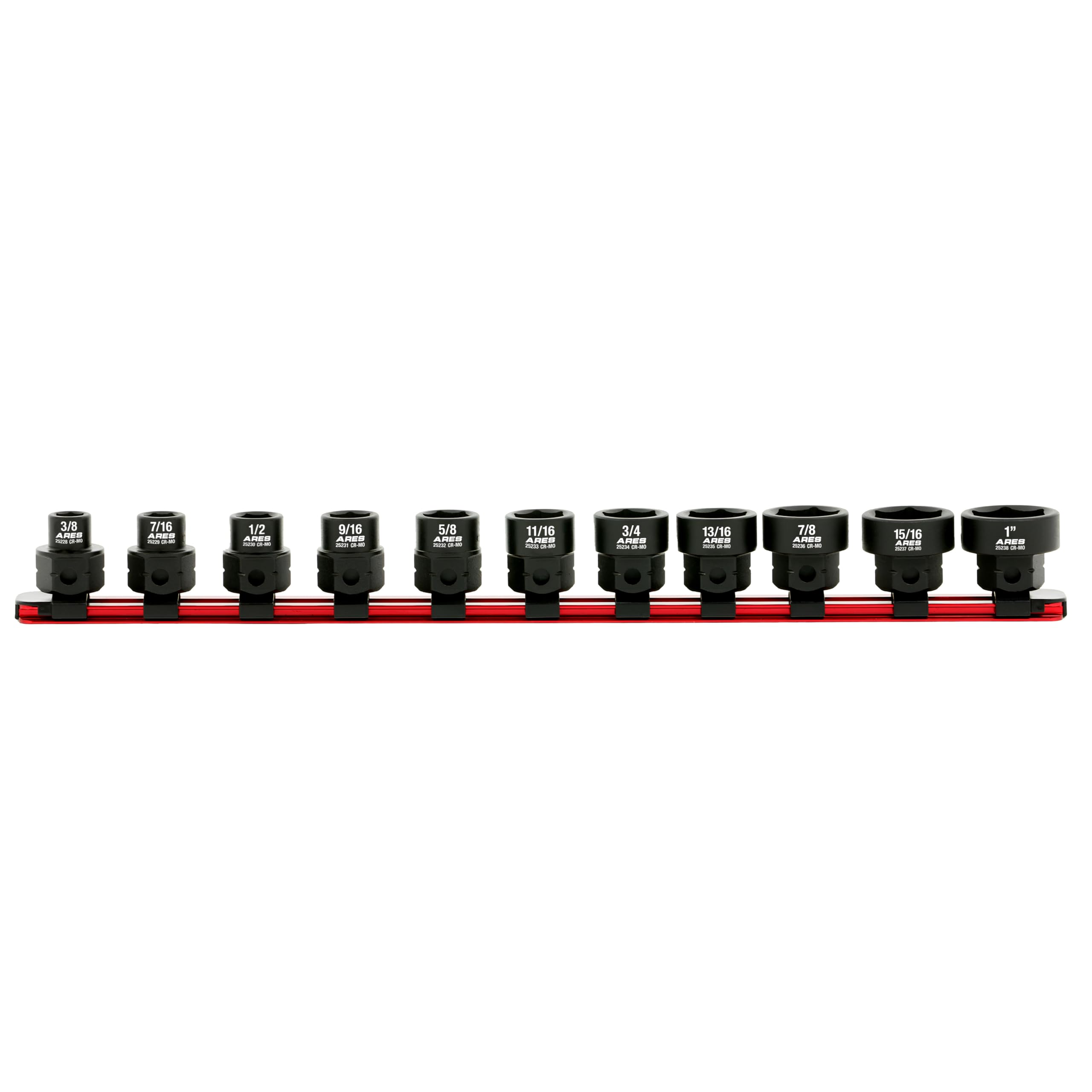 ARES 29021 – 11-Piece 1/2-Inch Drive SAE Low Profile Nano Impact