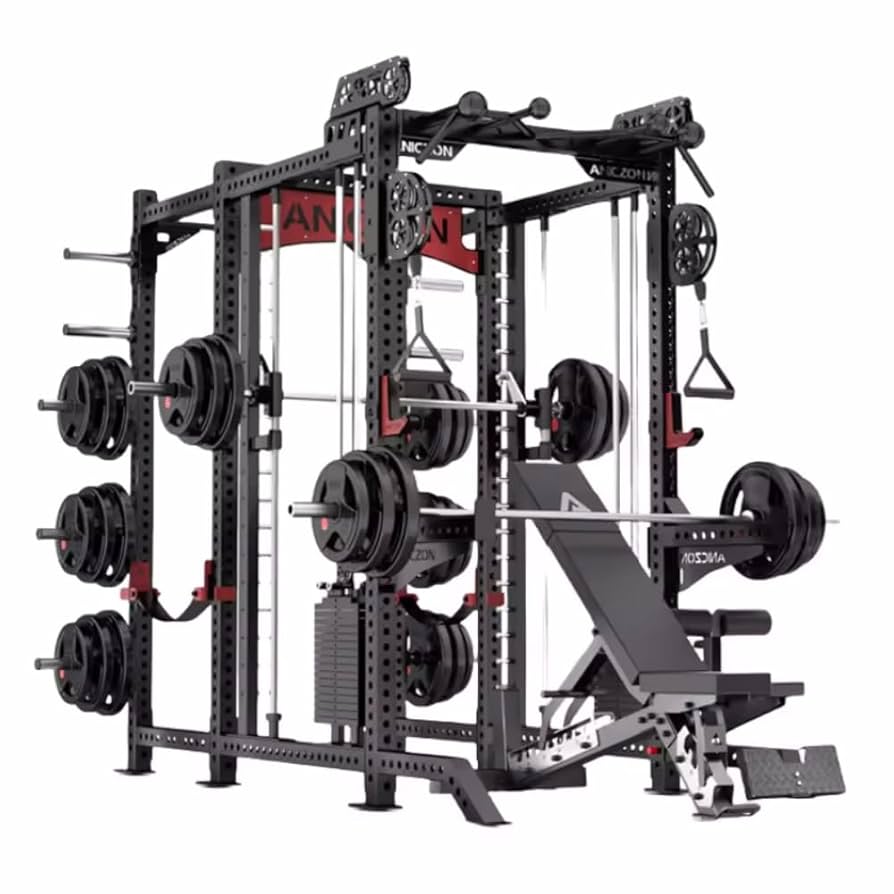 Home Gym Smith Machine Equipment Set Power Squat Rack Power