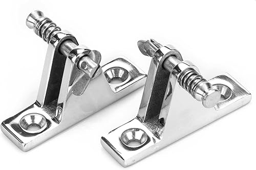 Vista 14 de Bisagra de cubierta ajustable de acero inoxidable 316 Bimini Montaje en cubierta lateral Hardware marino 2 uds