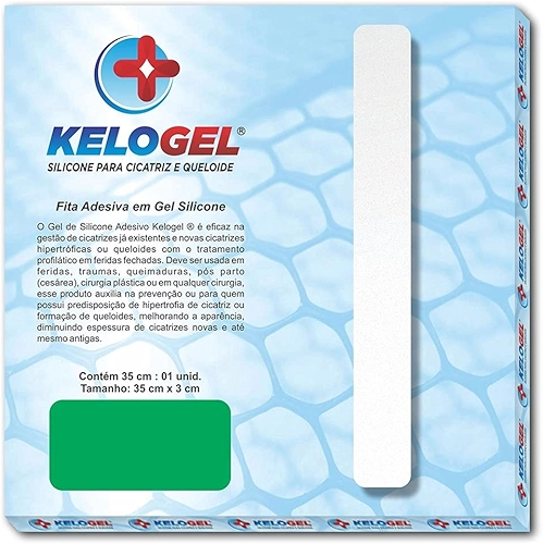 FITA DE SILICONE PARA CICATRIZ E QUELOIDE 35X3CM KELOGEL