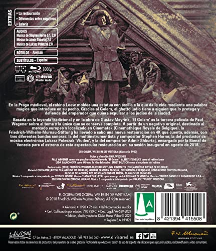 El Golem en Blu-ray