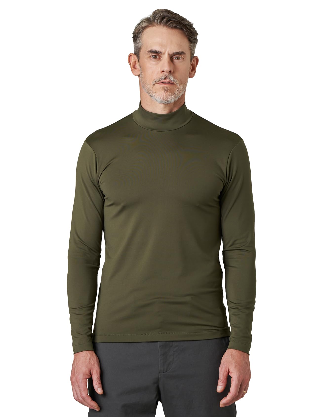 LAPASA Maglia Termica da Uomo con Collo Alto Finto in Micropile - Abbigliamento Termico Traspirante Maniche Lunghe Fodera in Pile Strato Base M102/M123/M132
