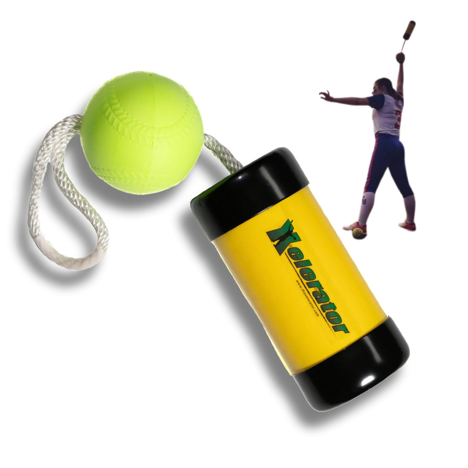 The Original Xelerator Fastpitch Softball Pitching Trainer - 12 Inch Foam Ball