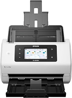 Epson DS-800WN EdgeLink Wireless Network Color Document Scanner with Duplex Scanning Computer-Free Function, 100-page Auto Doc Feeder (ADF) and 4.3" Colorful Touchscreen