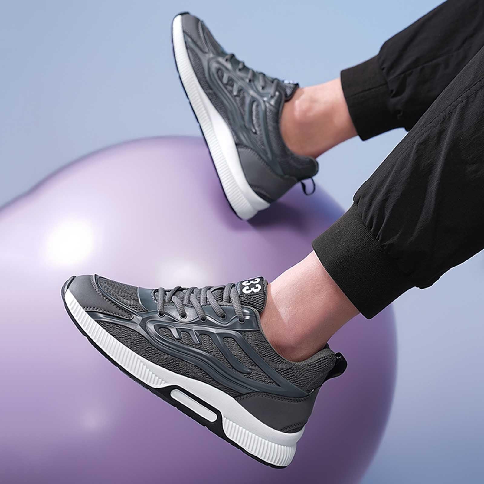Scarpe da Ginnastica da Uomo Scarpe Palestra Uomo Pianta Larga Tennis Sneakers Alte Camminata Nero Invernali Padel Pallavolo Sneaker Tela Estive Montagna Jogging 52 in Bianche Sport Traspiranti Men