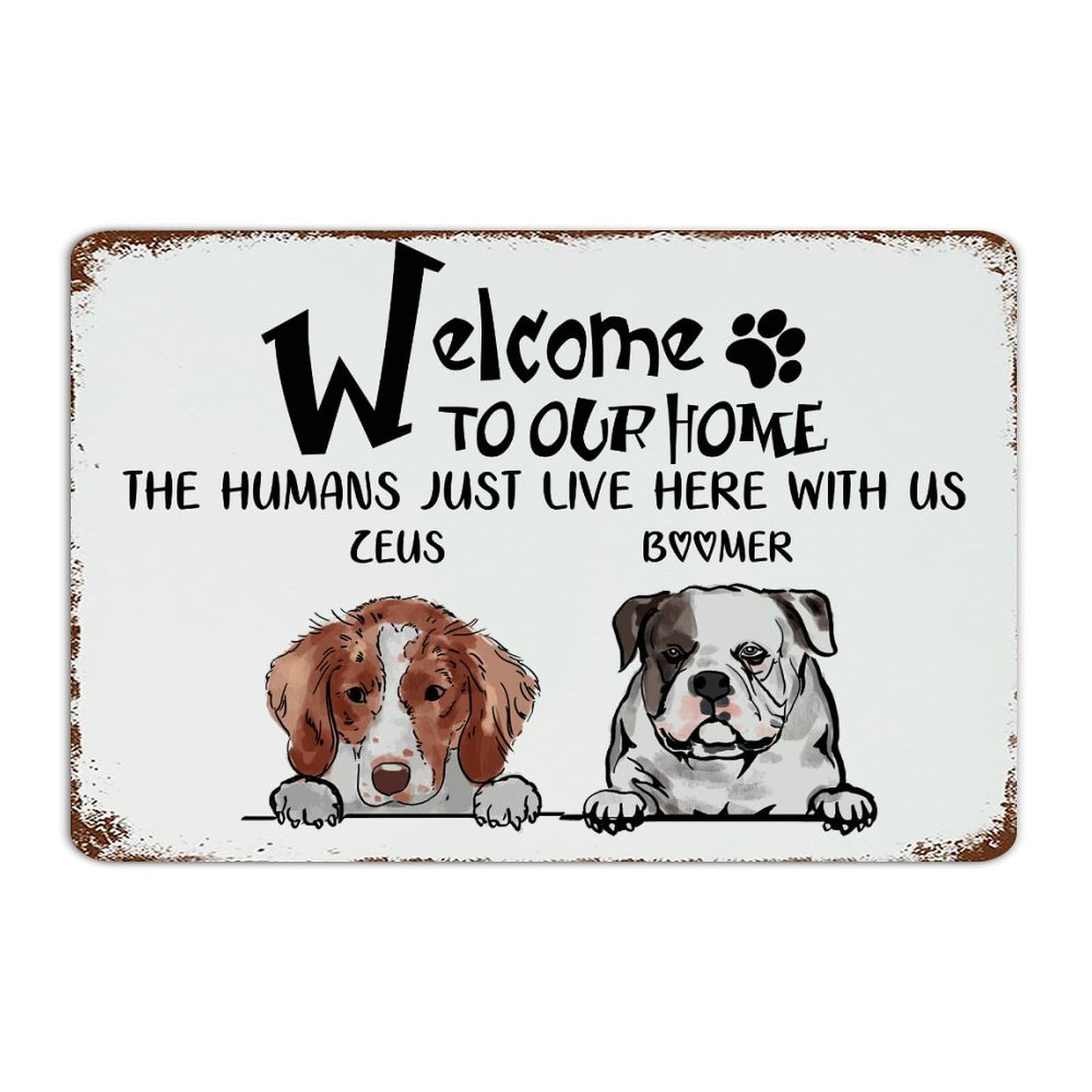 Plaque rustique en métal pour habiller un mur vide de chambre ou bar
