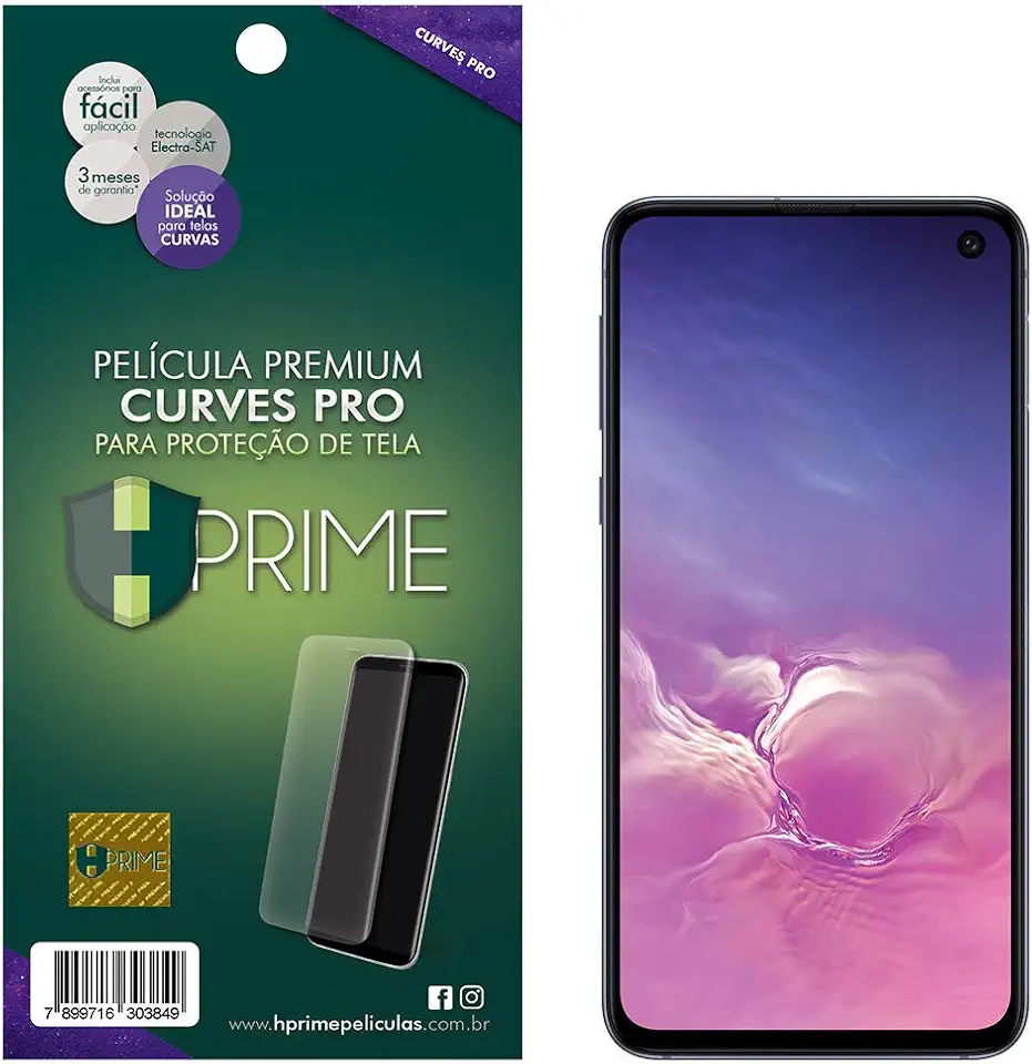 Pelicula Curves Pro para Samsung Galaxy S10E, HPrime, Película Protetora de Tela para Celular, Transparente