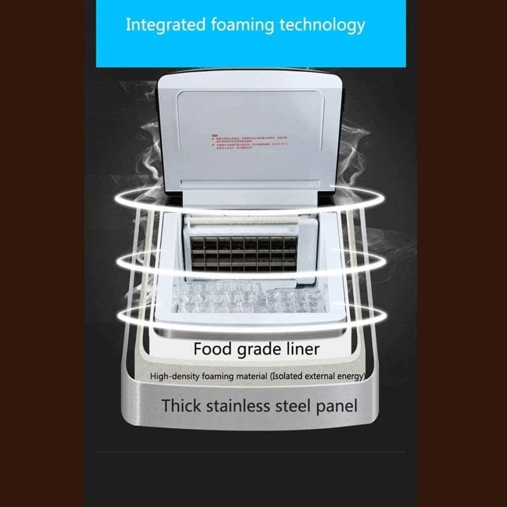 Portable Ice Maker Countertop - Ice Cube Maker Machine, Make 25 kg Ice in 24 Hrs, 2.2 L Tank, Machine for Kitchens, Bars, Parties
