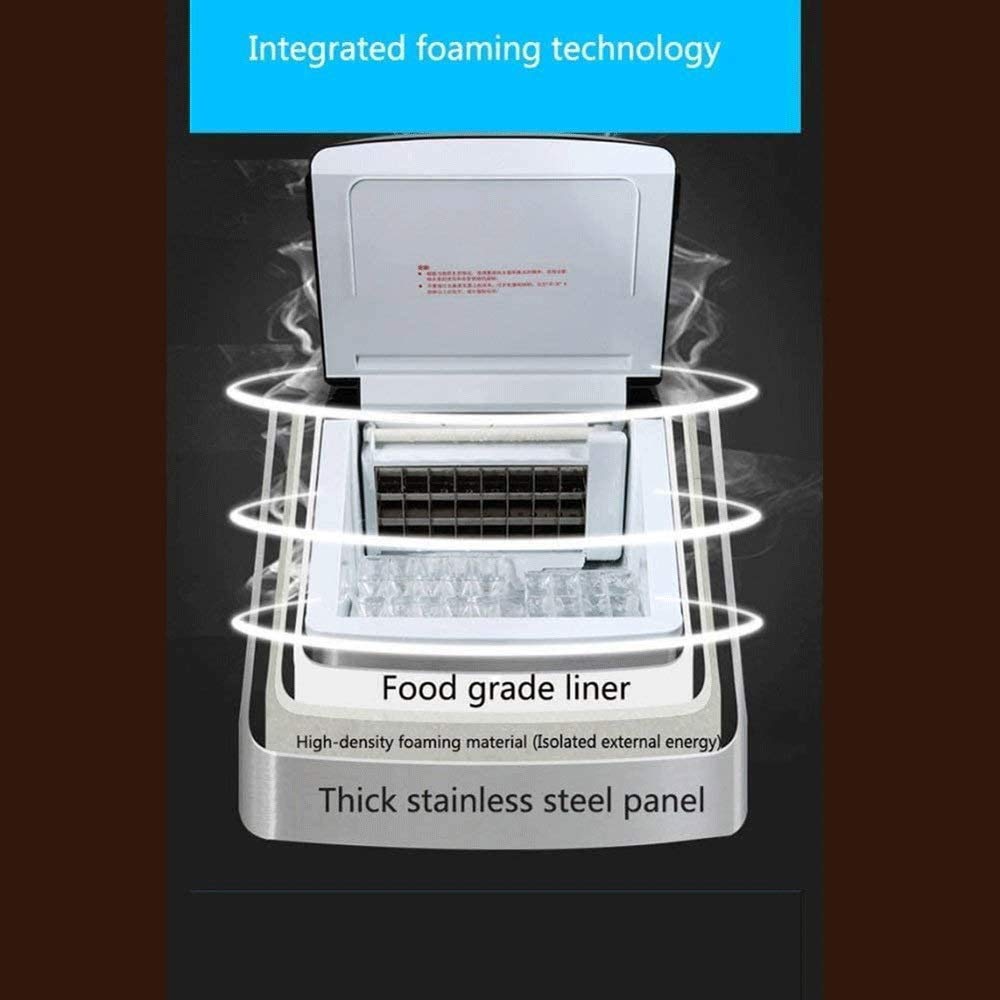 Portable Ice Maker Countertop - Ice Cube Maker Machine Make 25 Kg Ice In 24 Hrs 2.2 L Tank Machine For Kitchens Bars Parties on Fridge.com - View 4