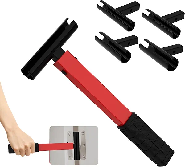 Door Hinge Adjustment Tool, 4 in 1 Hinge Gap Adjusting Wrench for Residential and Commercial, Hinges Bender Tools Adjustable Door Hinge Wrench