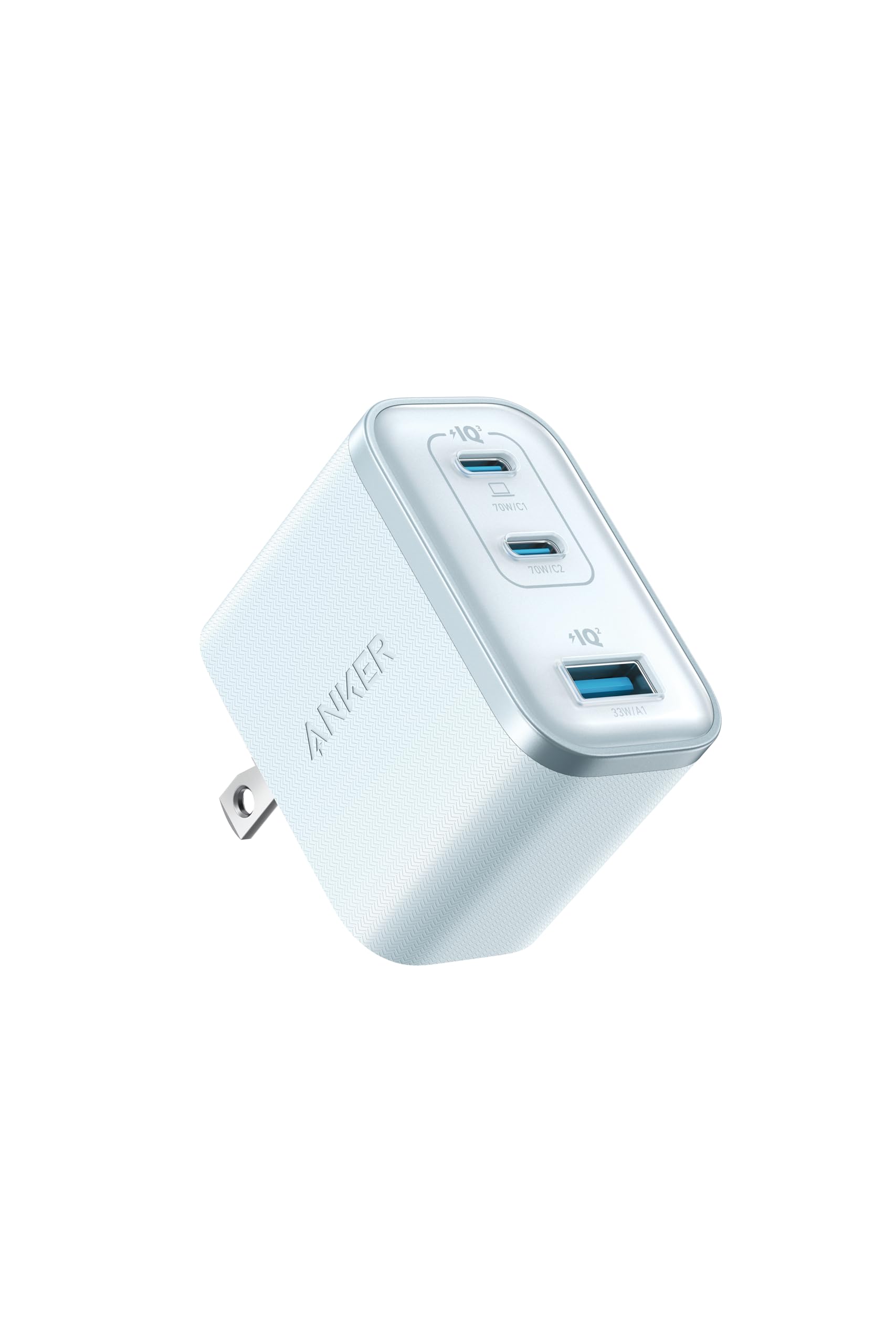 Anker Nano Charger (70W, 3 Ports) ブルー 【…