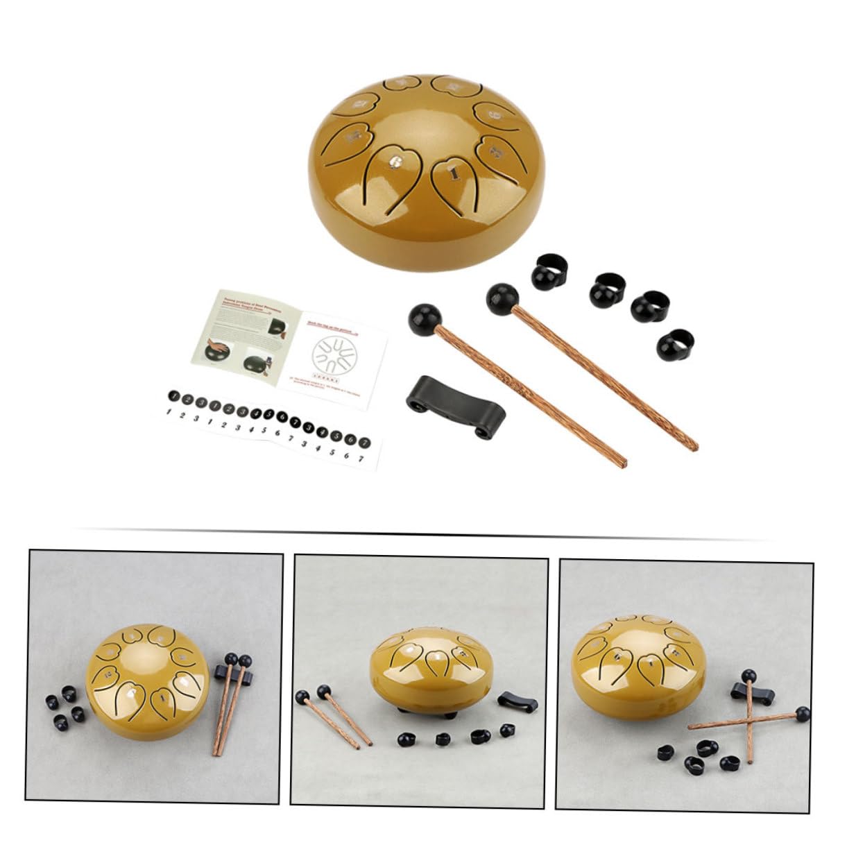 BESTonZON Hueco Portátil De Lengüeta Etéreo Instrumento De Percusión Para Principiantes Para Amantes Música Cualquier Escenario