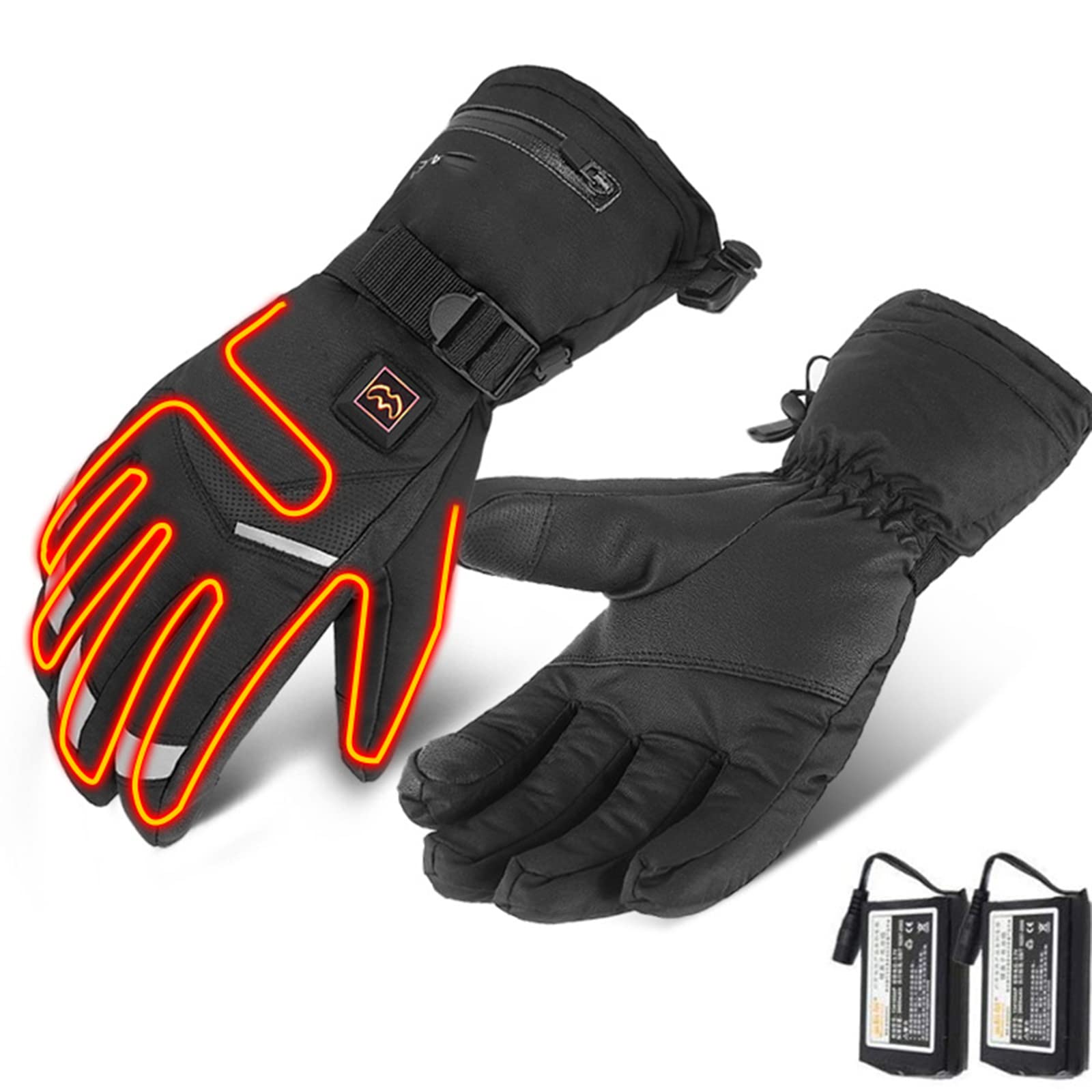 Gants chauffants électriques rechargeables 3,7V CHEWYNP homme femme