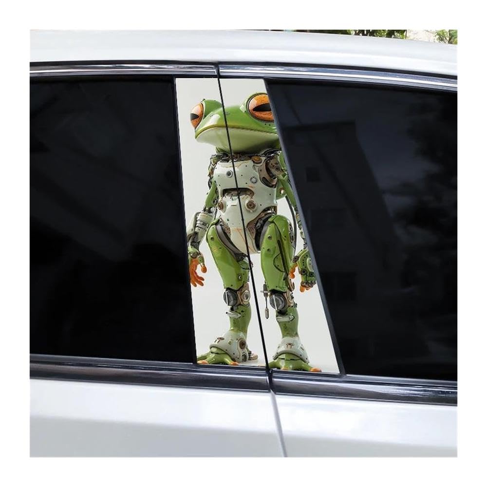 Body Parts 2pcs Car Center Pillar Sticker Zombie Wars Auto B-Pillar Waterproof Protective Film(I)