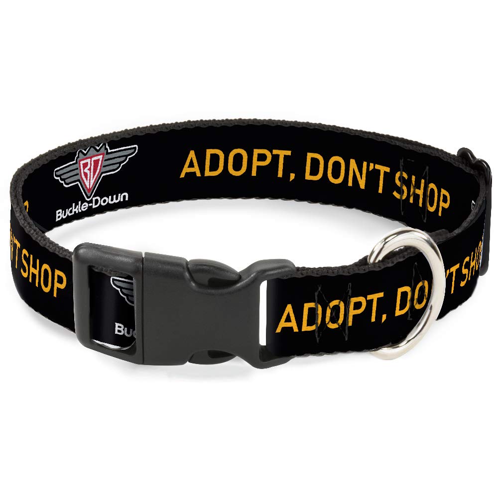 Collar Buckle-Down de clip plástico de alta resistencia y herraje de acero para mascotas