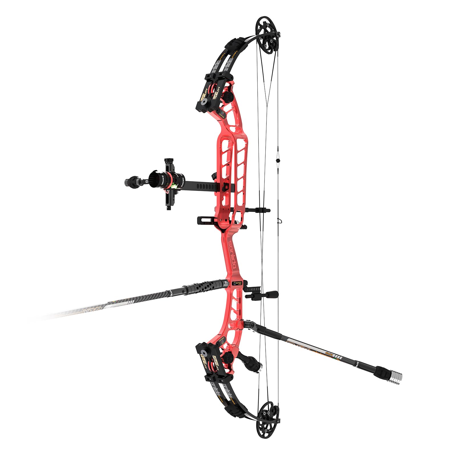 Sanlida Archery 40" Hero 10 Ⅱ Flagship Top of The Line Target Compound Bow Kit with Accessories for Competition & Professional Archers,40-50&50-60Lbs,Draw Length 24.5"-32",Limited Life-time Warranty