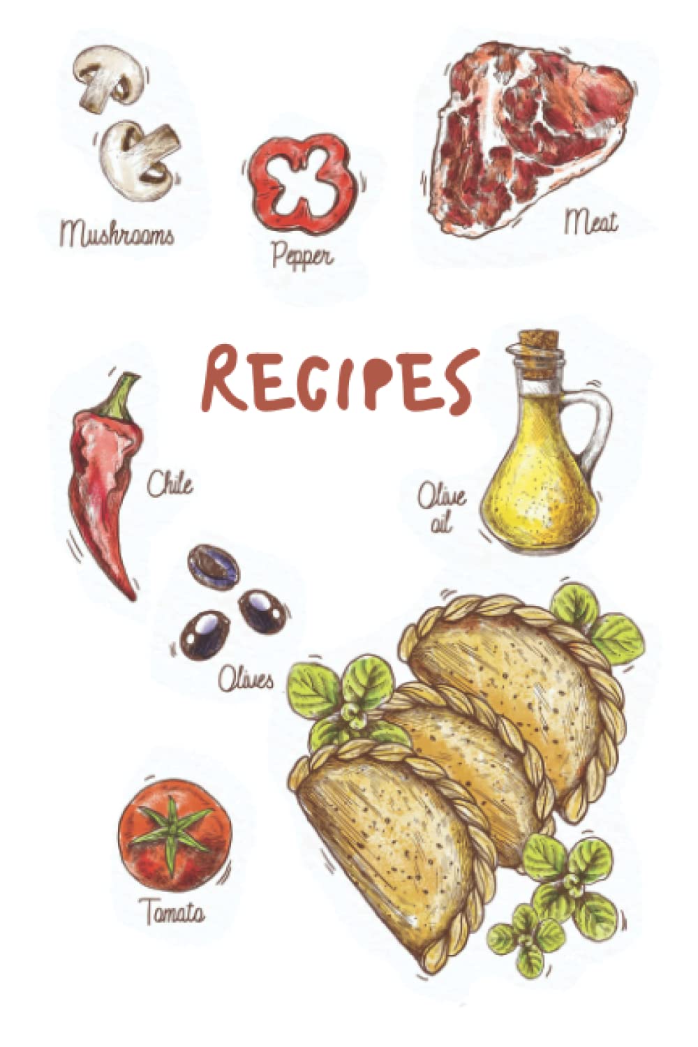 Recipe Book to Write in Your Own Recipes: (50 Pages, 6 x 9)