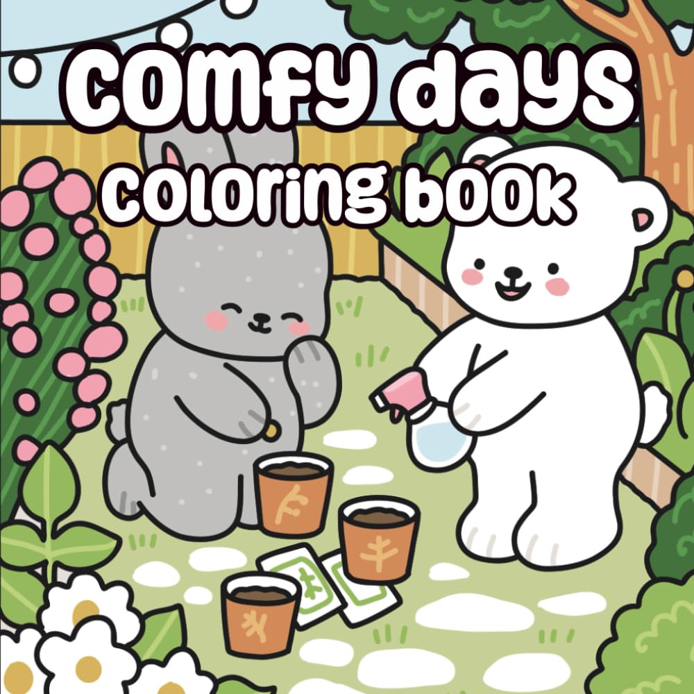Comfy Days Coloring Book: A Calming Collection of Wholesome Scenes for Relaxation and Creativity