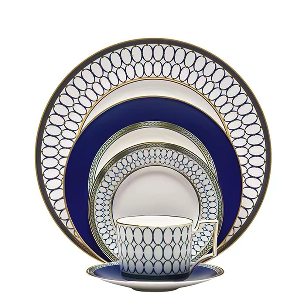 5 szt. Zestaw obiadowy z porcelany kostnej w stylu chińskim gospodarstwa domowego Phnom Penh naczynia ceramiczne talerze serwisowe dla 3