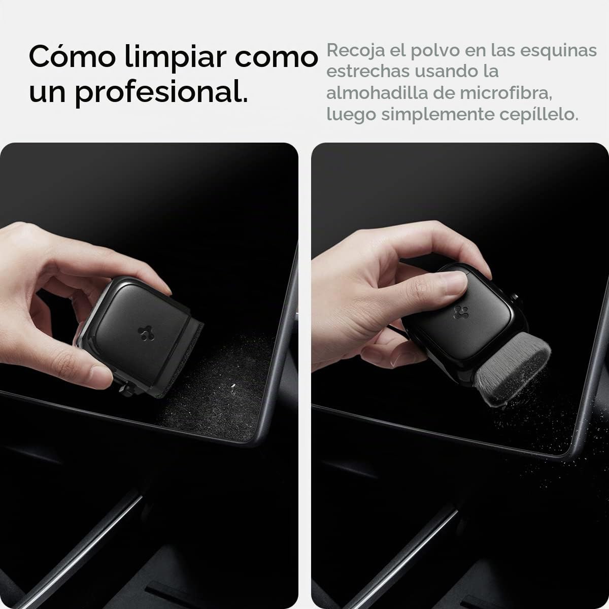 Limpiador de Pantalla Spigen EZ Slide & Brush diseñado para Tesla Cleaner y Todas Las Pantallas, teléfonos, computadoras portátiles, tabletas, Autos EV, no Necesita solución