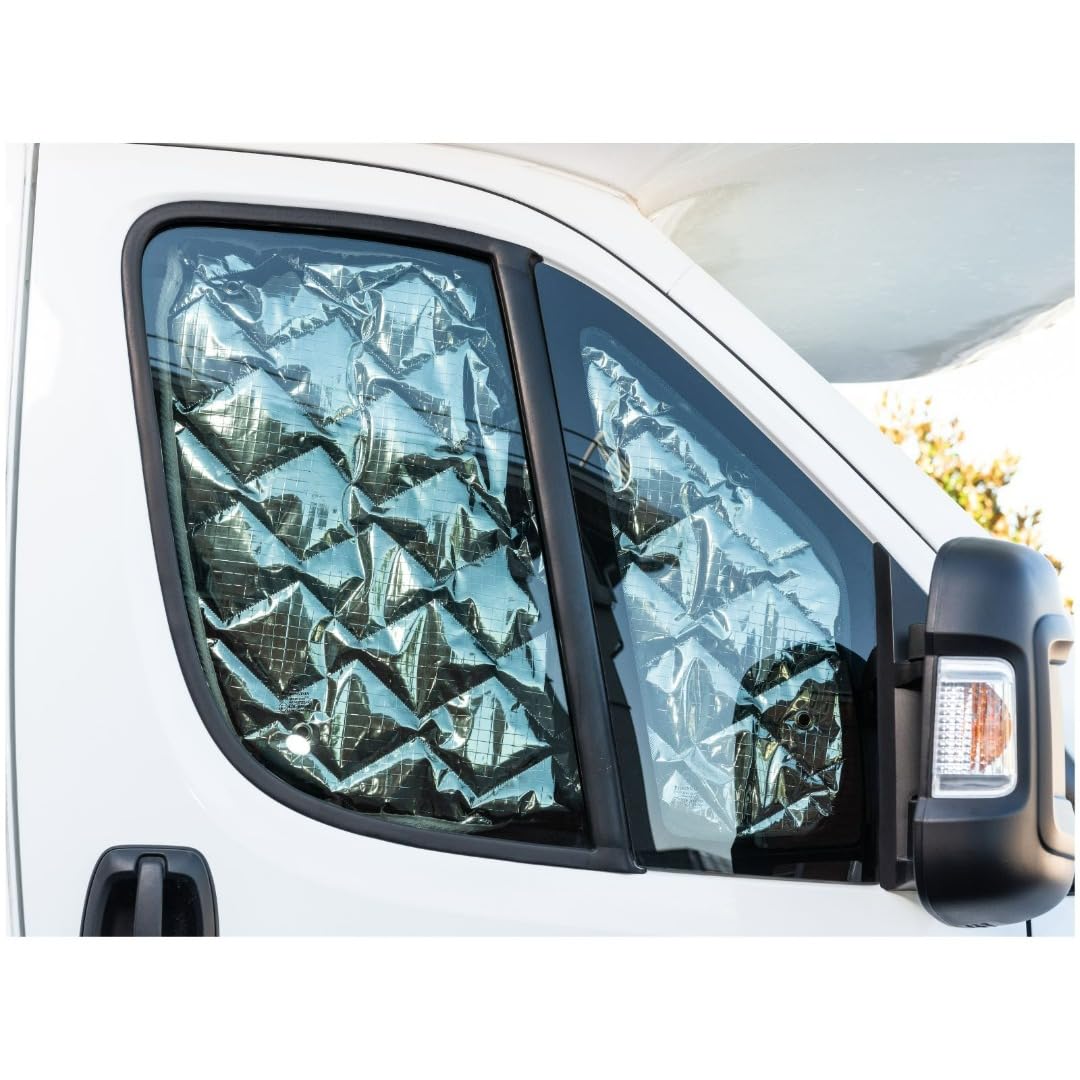 MARVIX Interne Kabinen-Schirm Thermo-Jalousien Premium 9-lagige Fensterabdeckung für VW Crafter & Sprinter 2006-2017 Wohnmobil-Camper-Isolierungs-Sonnenschutz