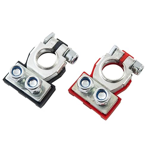 Miniatura 8 de Conectores universales de terminal de batería  Kit de abrazaderas de terminal de batería de coche resistentes, conectores de poste de batería