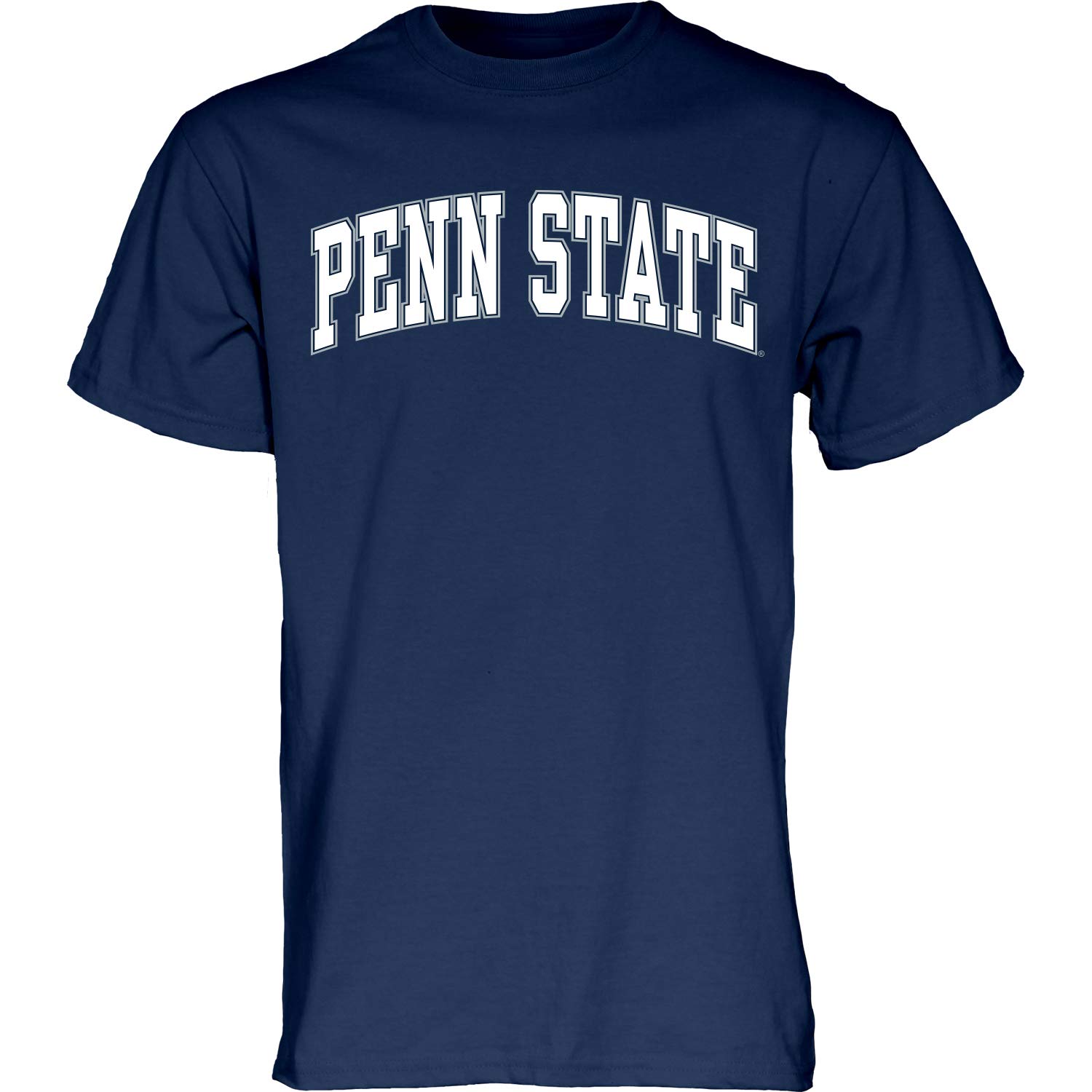 Blue 84 NCAA Penn State Nittany Lions Mens Arching Team Color Short Sleeve T Shirt, Penn State Nittany Lions Navy, Medium