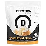 Devotion Nutrition Protein Powder Angel Food Cake - 20g Whey Isolate & Casein Protein Blend - No Added Sugar, Low Carb, Gluten-Free, Keto-Friendly, 1g MCT, Kosher - 2lb Pouch