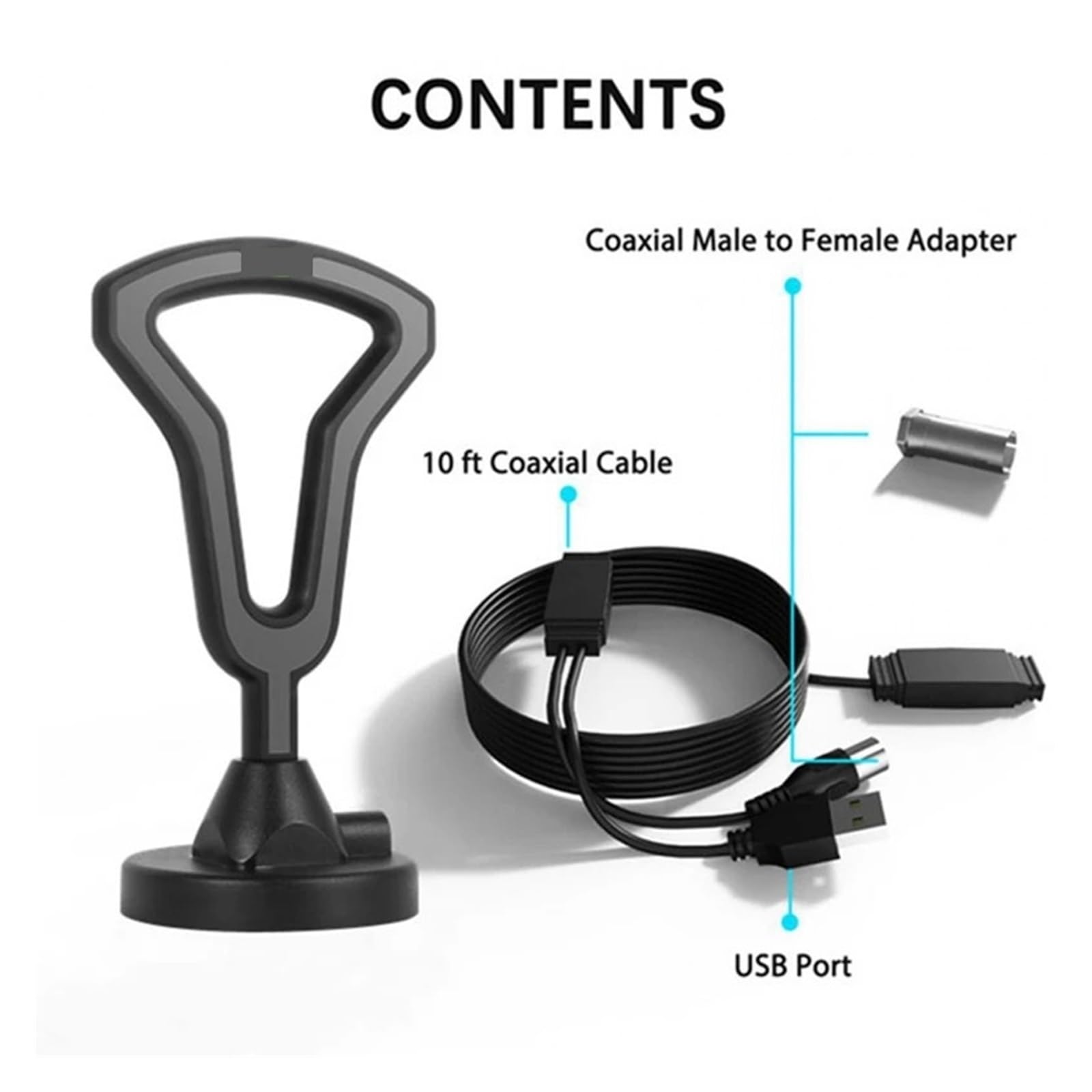 Amplificatore Universale For Antenna HDTV, Ricezione Del Segnale Ad Alto Guadagno E Bassa Latenza For Migliorare La TV Digitale Interna Copertura più ampia