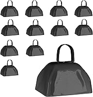 Vista 12 de Windy City Novelties Cencerros de metal novedosos para hacer ruido, 3 pulgadas, paquete de 12 unidades, color rojo