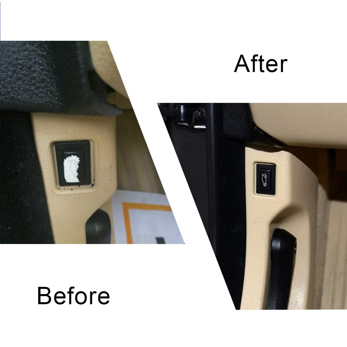 Jaronx Tailgate Rear Trunk Switch Button Cover Compatible with BMW 1 2 3 4 5 6 7 X1 X3 Z4 Series,E81/E82/F22/F23/E90/F30/F32/E60/F10/F11/F01/E84/F25