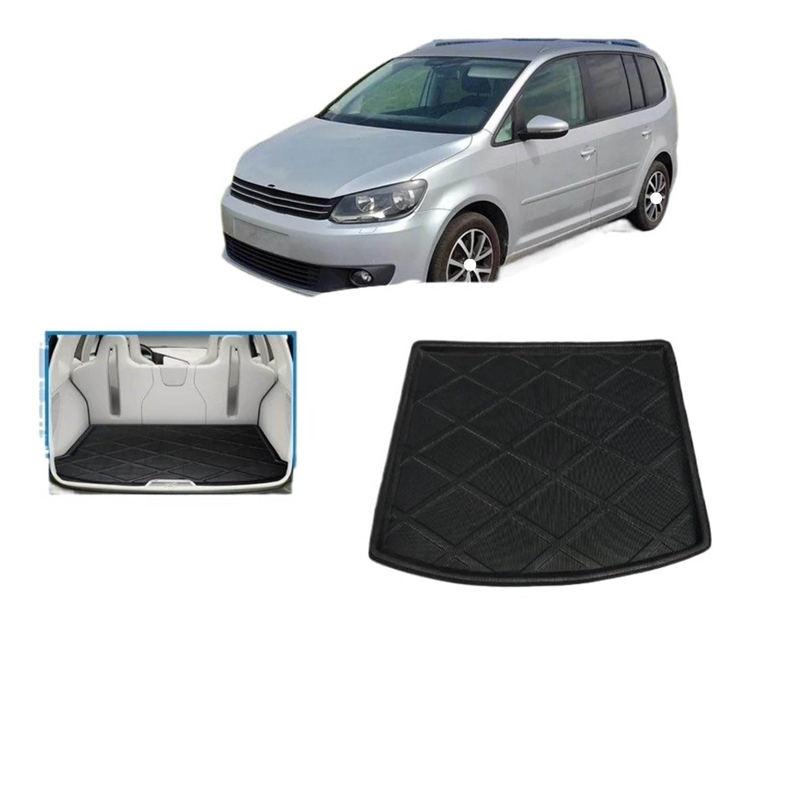 Protector De Maletero para Estera De Maletero Coche Revestimiento Bandeja Suelo Carga Alfombra para Equipaje Accesorios Cubierta Impermeables