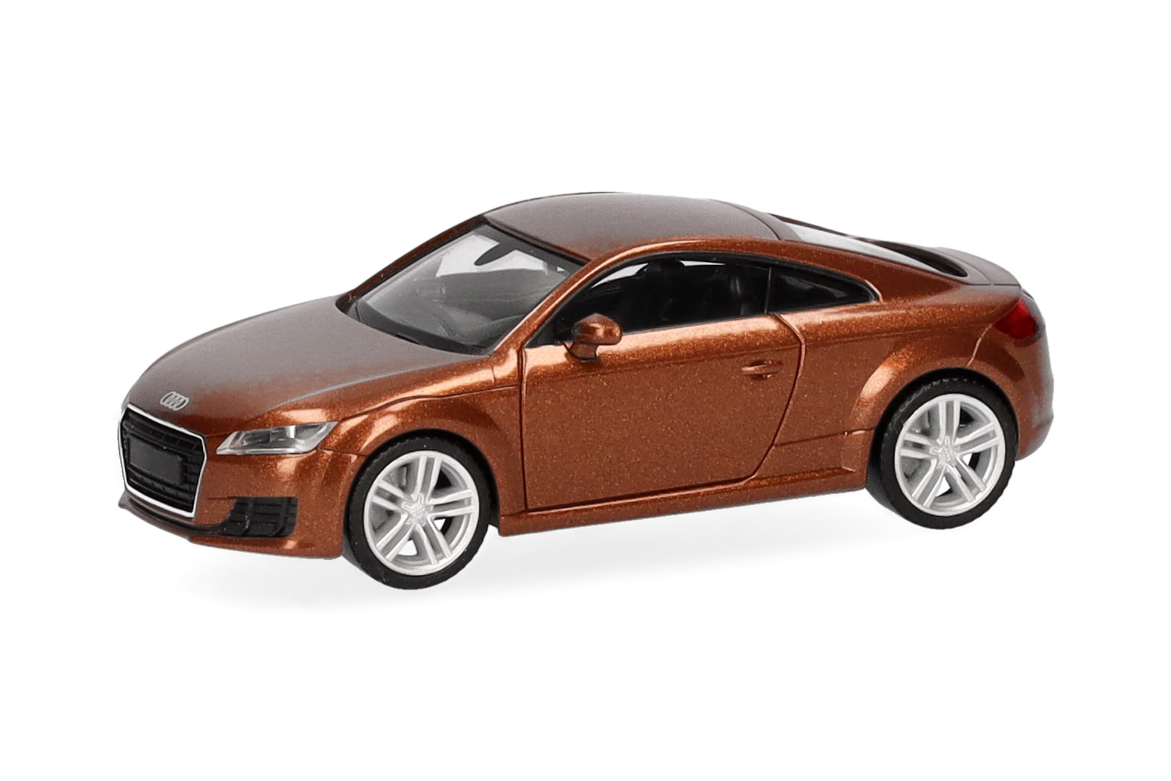 Herpa car model Audi TT Coupé, on a scale of 1:87, plastic miniature, made in Germany, model building, collectors edition, ipanema metallic