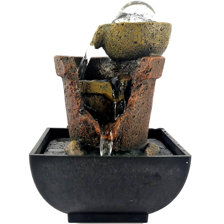 滝のオブジェ 楽天市場】卓上 噴水 滝のオブジェ テーブルトップファウンテン