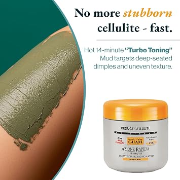 GUAM Anti-Cellulite Seaweed Mud Infrared Body Wrap FAST-ACTION Skin Tightening & Firming Treatment with Tourmaline FIR