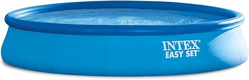 Piscina inflable Intex de 15 x 33 pulgadas con bomba de filtro y cubierta de piscina de 15 pies (2 unidades)