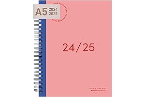 Riley's Planner 2022 Agenda Planner for Academic Year 2024-2025 (Pink)