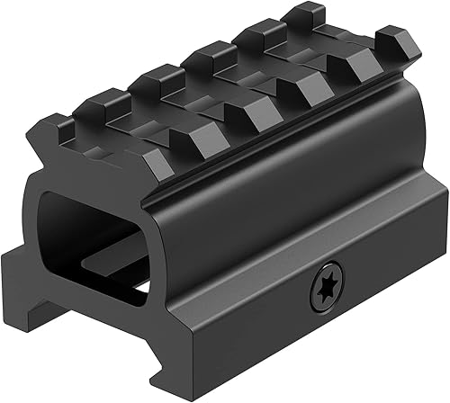 Feyachi Picatinny Rail Riser Mount, 0.75"0.83"0.95"1" High,3 Slots5 Slots Riser Mount for Red Dot Sight