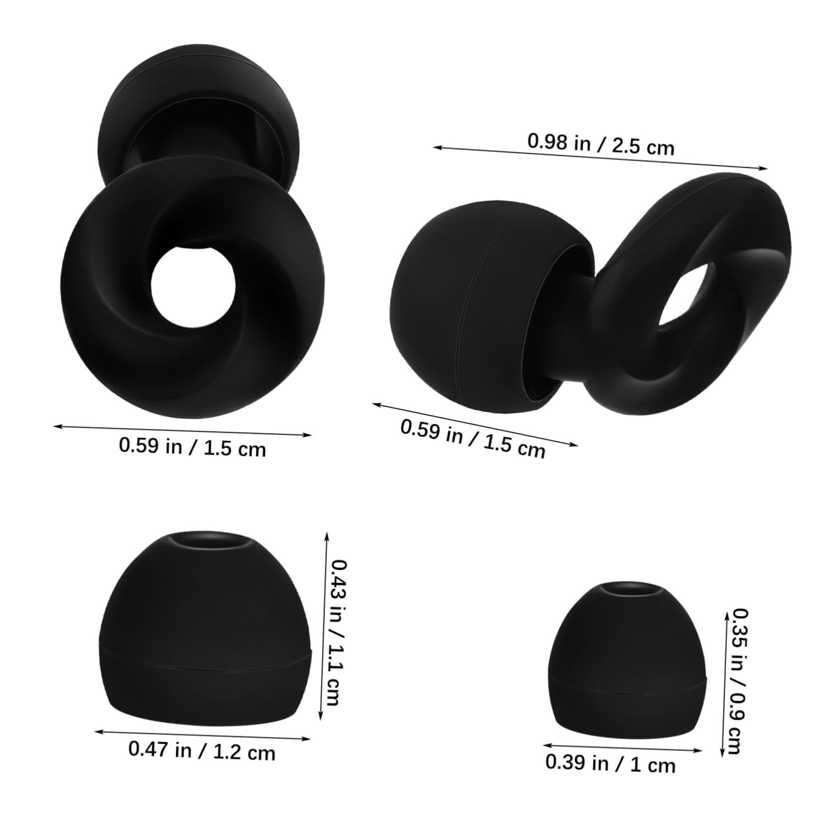 5pares De Reutilizables Para Dormir Bloqueo De Almohadillas Antialérgicos y Cómodos Para Protección Conciertos y