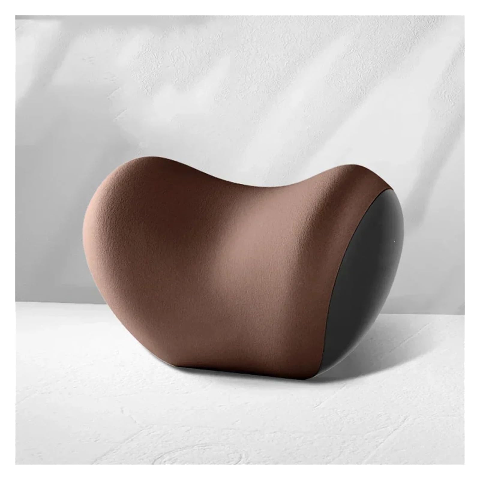 Lspbfkq Car Trim Interior Car Universal Headrest Lumbar Memory Foam Cervical Support Backrest Pillow Office Interior(Brown Headrest)