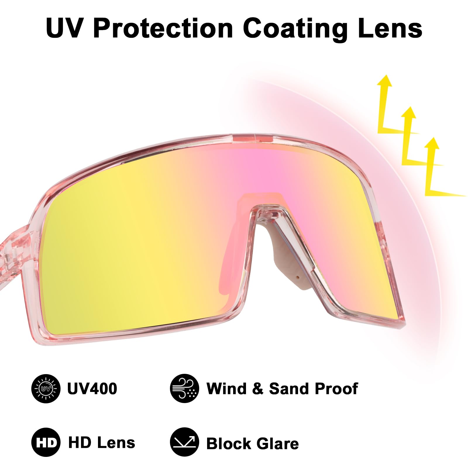 ToopMount Ski Goggles with Hard Case, Over The Glasses Snow Goggles, Anti Fog Anti Glare Adjustable Strap - Image 3