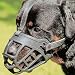 Dog Muzzle,Soft Basket Silicone Muzzles for Dog, Best to Prevent Biting, Chewing and Barking, Allows Drinking and Panting, Used with Collar (6 (Snout 15-17"), Black)